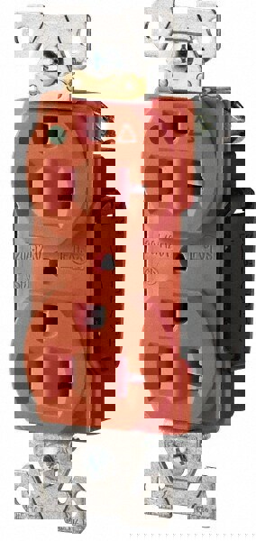 Straight Blade Duplex Receptacle: NEMA 5-20R, 20 Amps, Isolated Ground